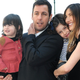 Adam Sandler with his wife, Jackie, and daughters, Sunny and Sadie, in 2011